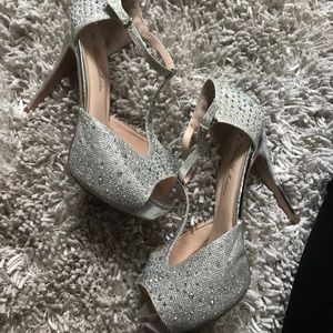 Sparkly high heels